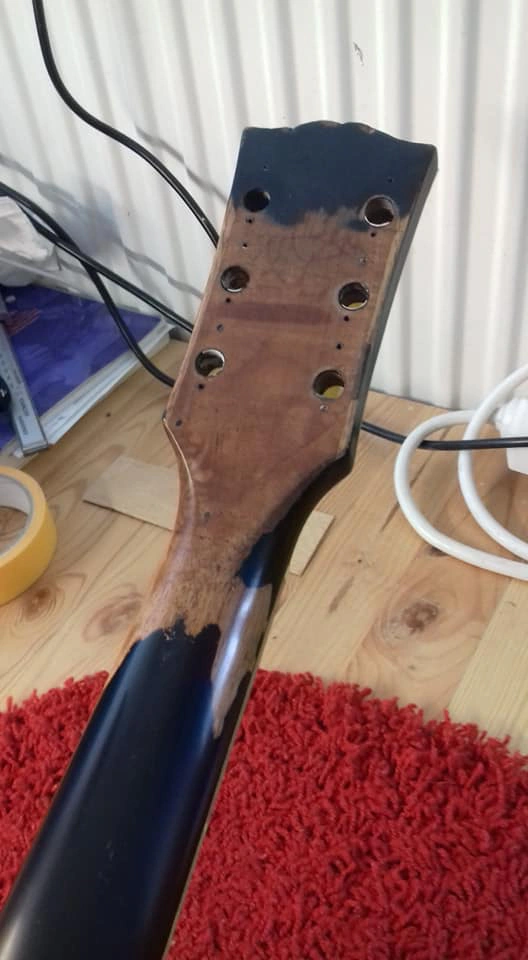 Gibson Les Paul Halsbruch Reparatur – Detailansicht 7 – Gitarrenreparatur Heier Guitars